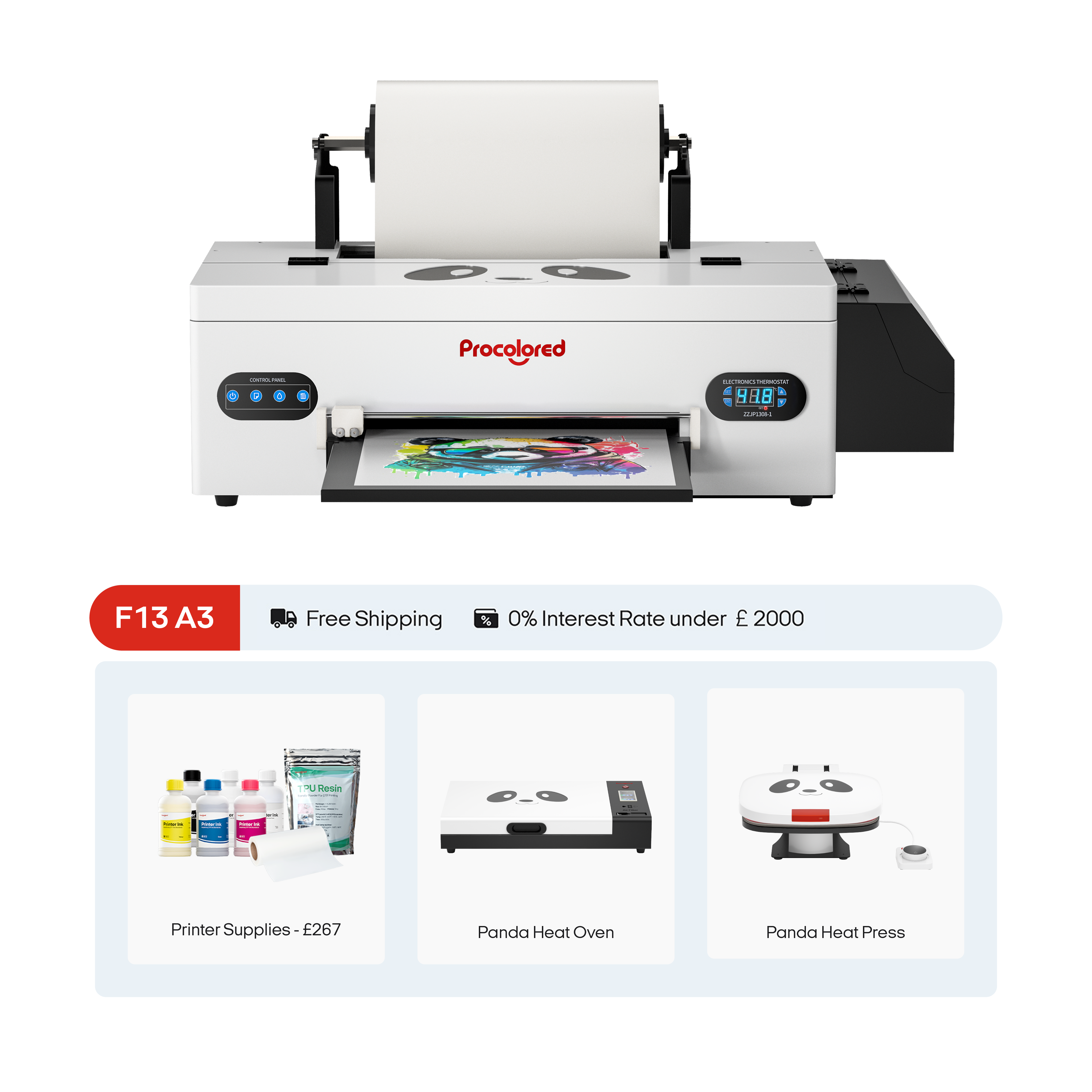 Procolored Rip Software DTF Printer Direct to Film Printer with Roll Feeder R1390\L1800\R2000 ...