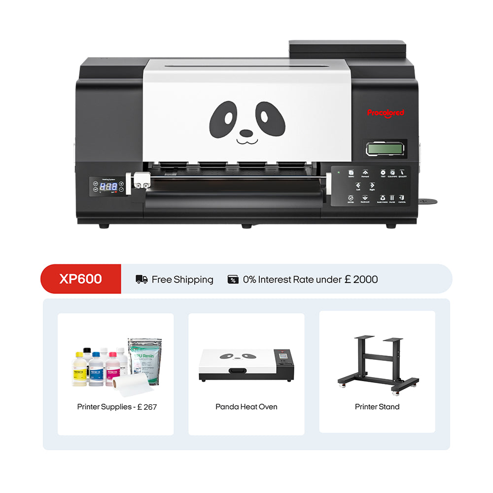 Procolored F13 Pro Panda DTF Drucker 13" A3 Dual XP600 + Ständer + Ofen