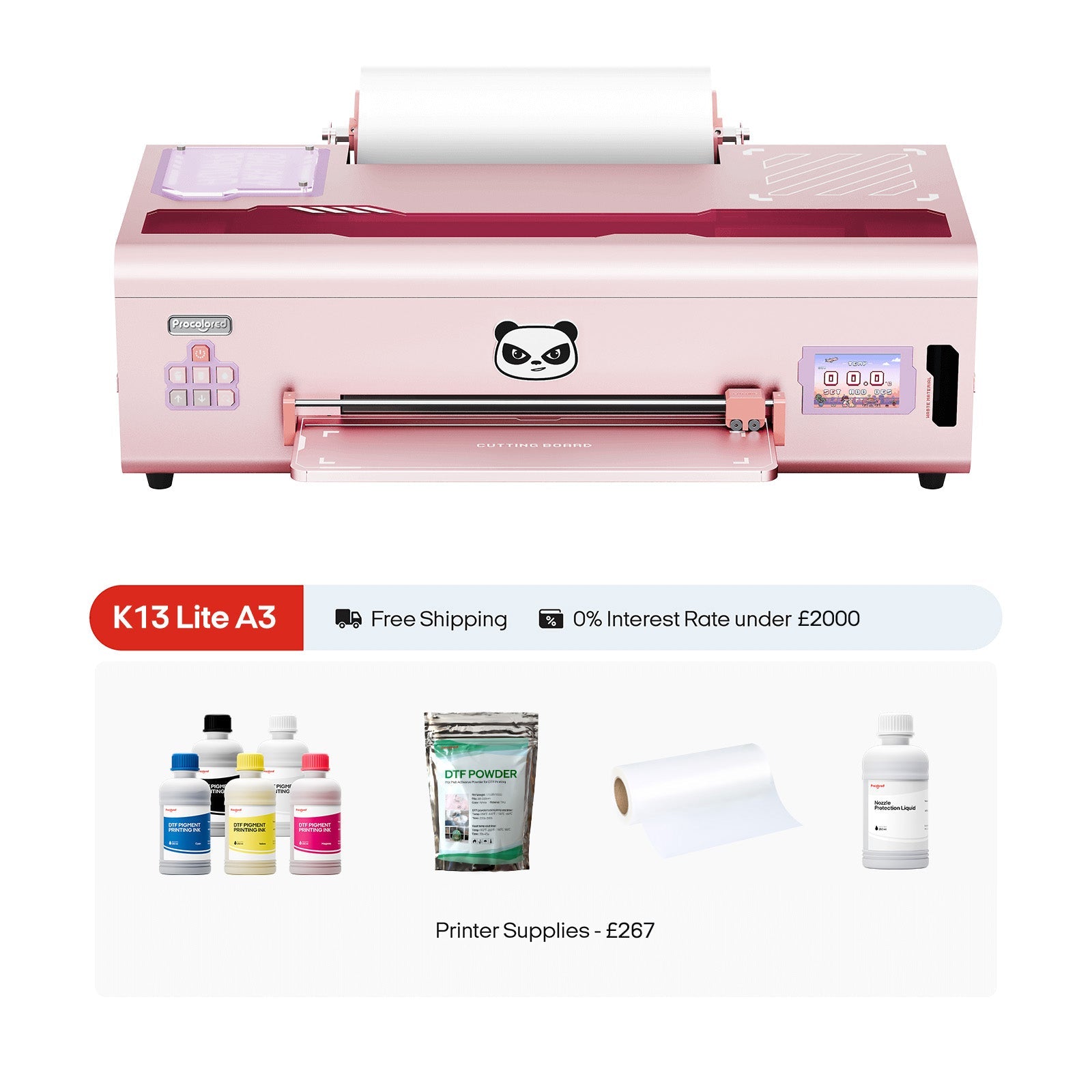 Procolored K13 Lite DTF-Drucker 13“ A3 – Rosa