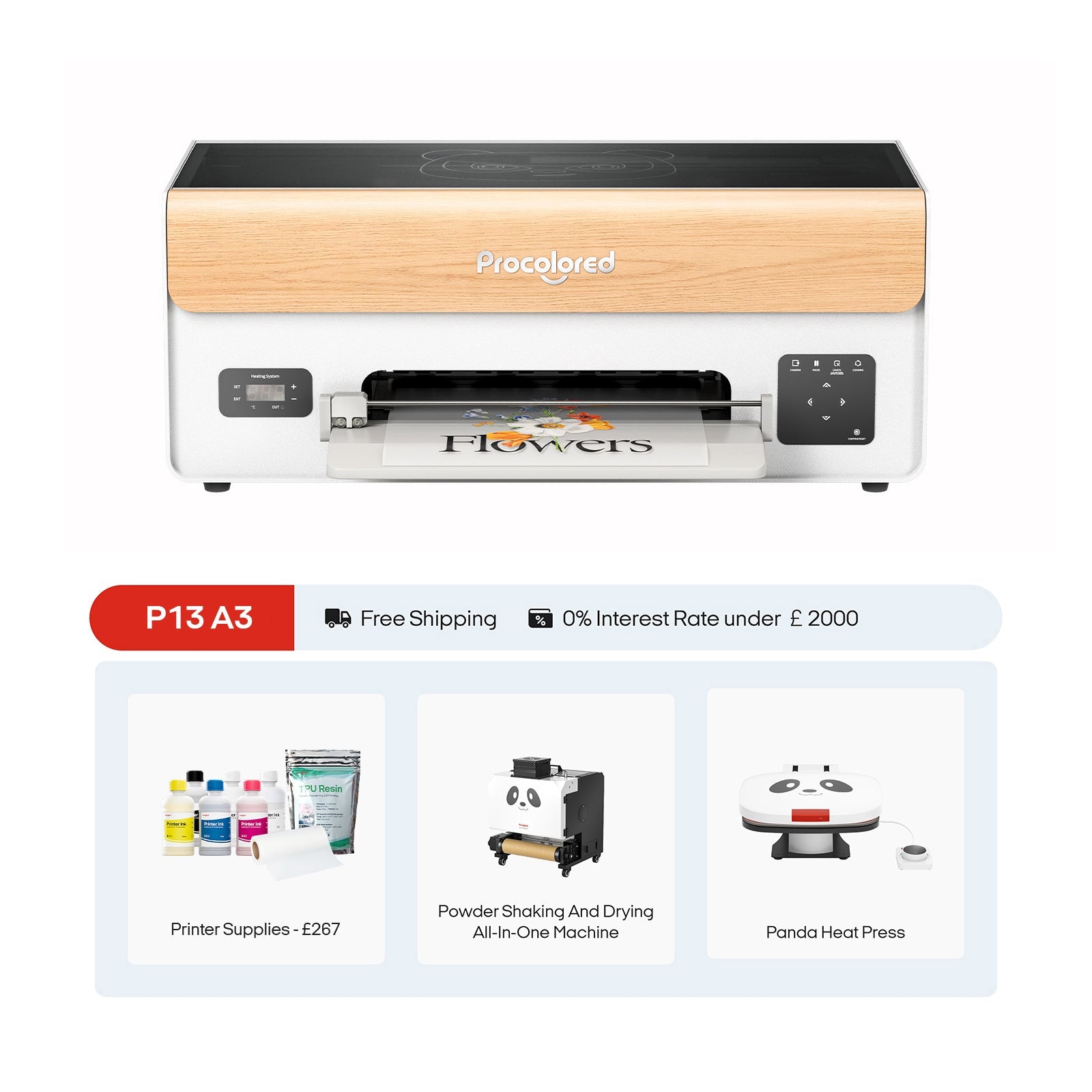 Procolored P13 DTF Drucker 13" A3 XP600 & Ultimate Bundle (MacOS)