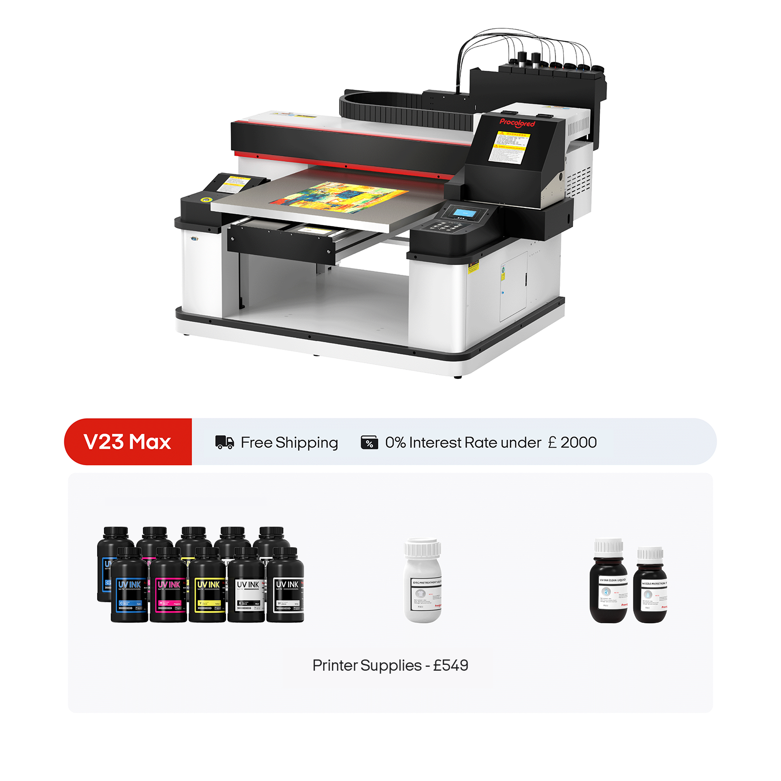 Procolored V23 Max UV Drucker 23,6" A1 Dual/Tri TX800/XP600