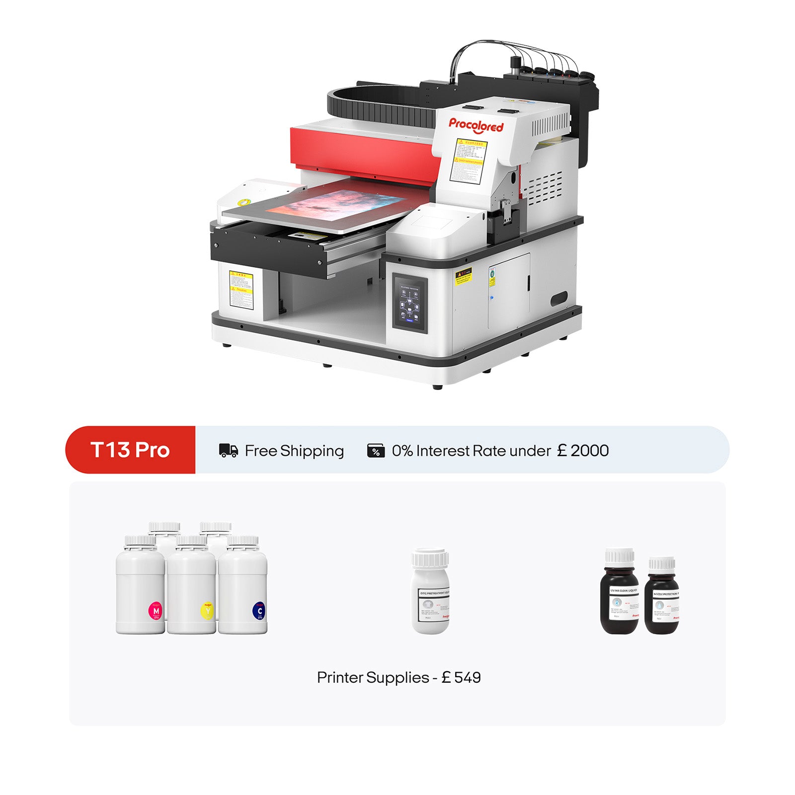 Procolored V13 Pro UV Drucker 13" A3+ Dual TX800/XP600