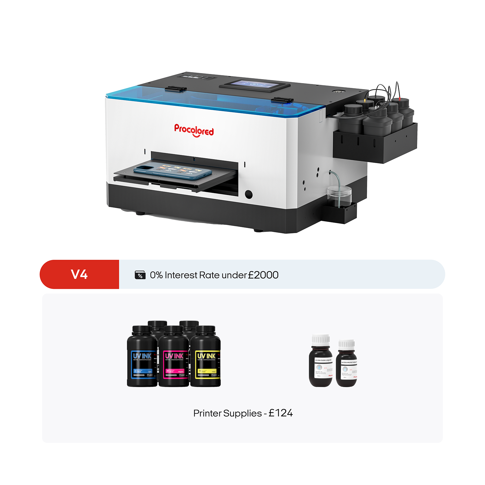 Procolored V4 UV Drucker 4,7" A5 L800